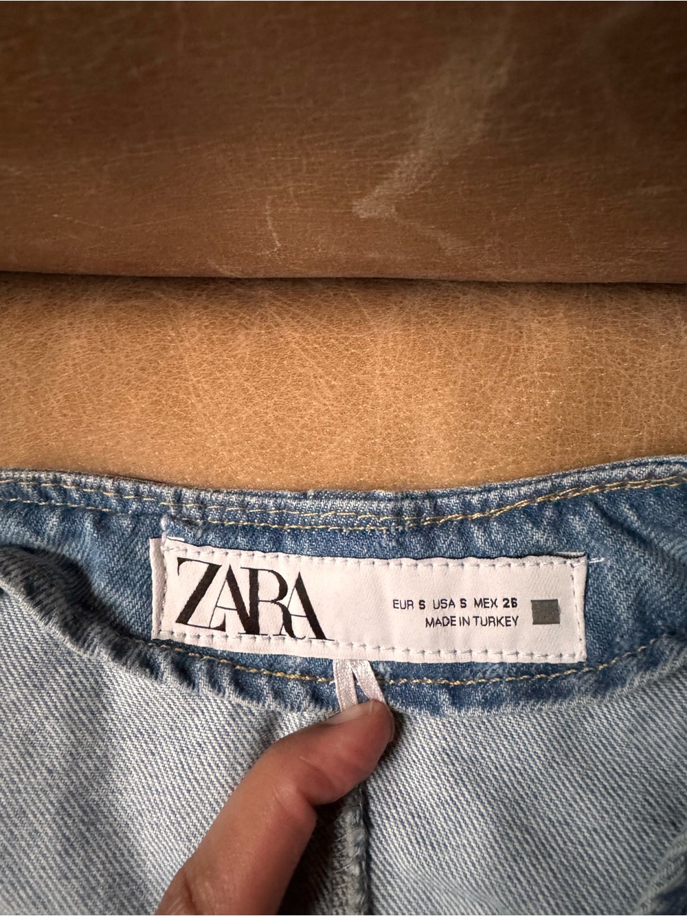 Zara Light Blue Denim Vest with Button Front western coastal layering summer - Picture 7 of 7